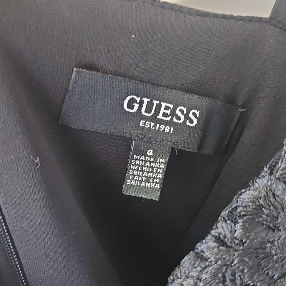 GUESS Elegant Black Lace Dress - Picture 2 of 5